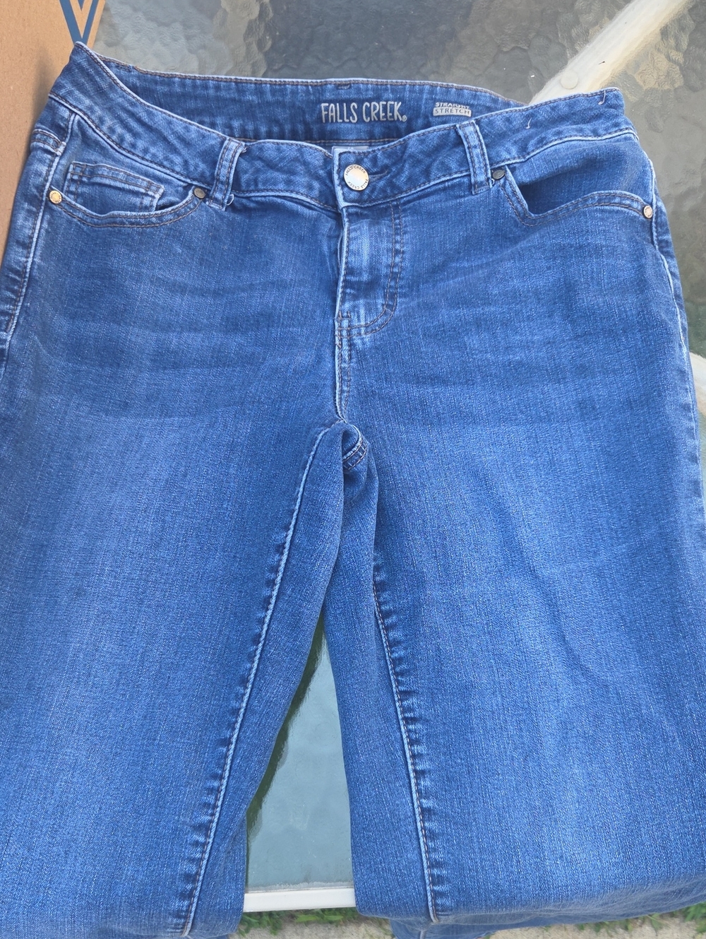 Falls Creek Women's Size 10 Medium Blue Skinny Jeans